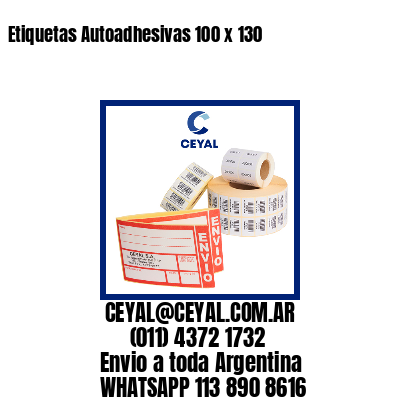 Etiquetas Autoadhesivas 100 x 130