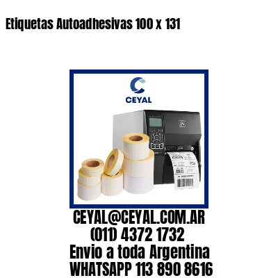 Etiquetas Autoadhesivas 100 x 131