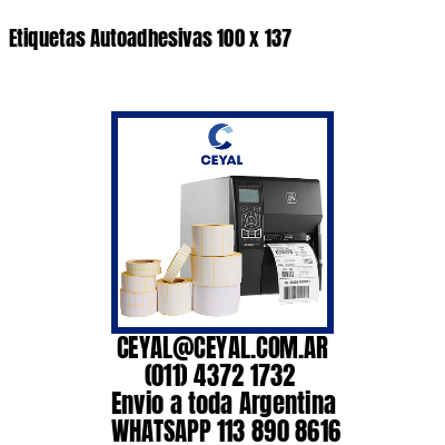 Etiquetas Autoadhesivas 100 x 137