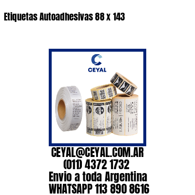 Etiquetas Autoadhesivas 88 x 143