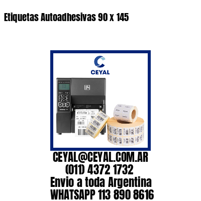 Etiquetas Autoadhesivas 90 x 145