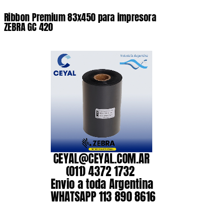 Ribbon Premium 83×450 para impresora ZEBRA GC 420