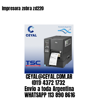 impresora zebra zd220