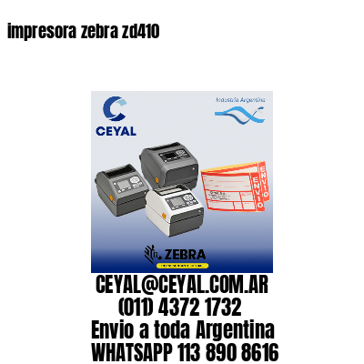 impresora zebra zd410