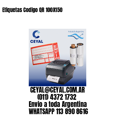 Etiquetas Codigo QR 100X150