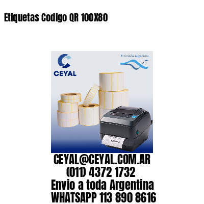 Etiquetas Codigo QR 100X80