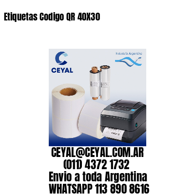 Etiquetas Codigo QR 40X30