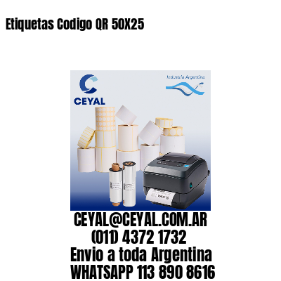 Etiquetas Codigo QR 50X25