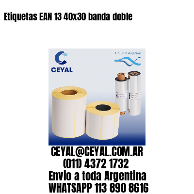 Etiquetas EAN 13 40×30 banda doble