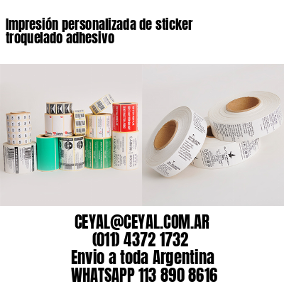 Impresión personalizada de sticker troquelado adhesivo