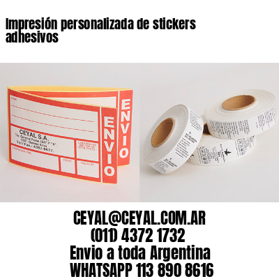 Impresión personalizada de stickers adhesivos