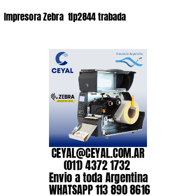 Impresora Zebra  tlp2844 trabada