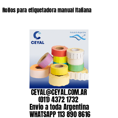 Rollos para etiquetadora manual Italiana