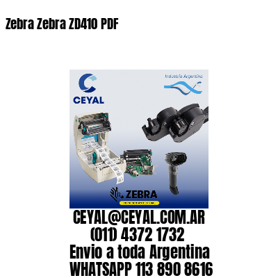 Zebra Zebra ZD410 PDF