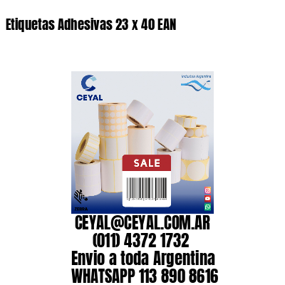 Etiquetas Adhesivas 23 x 40 EAN