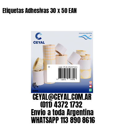 Etiquetas Adhesivas 30 x 50 EAN