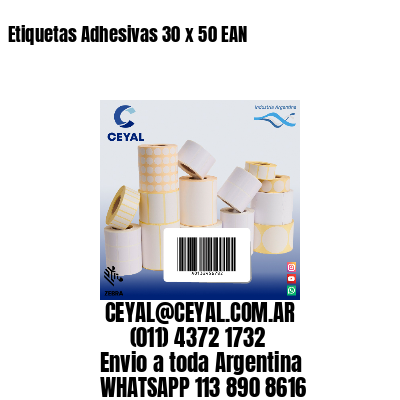 Etiquetas Adhesivas 30 x 50 EAN