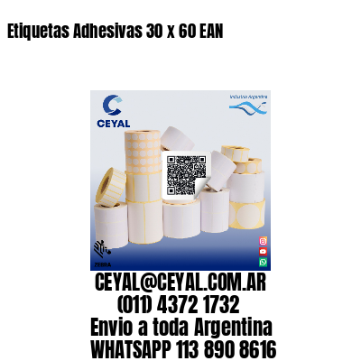 Etiquetas Adhesivas 30 x 60 EAN