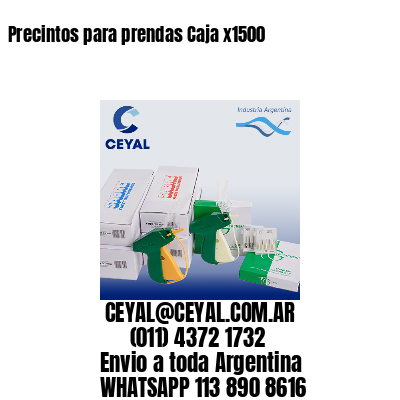 Precintos para prendas Caja x1500