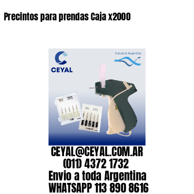 Precintos para prendas Caja x2000