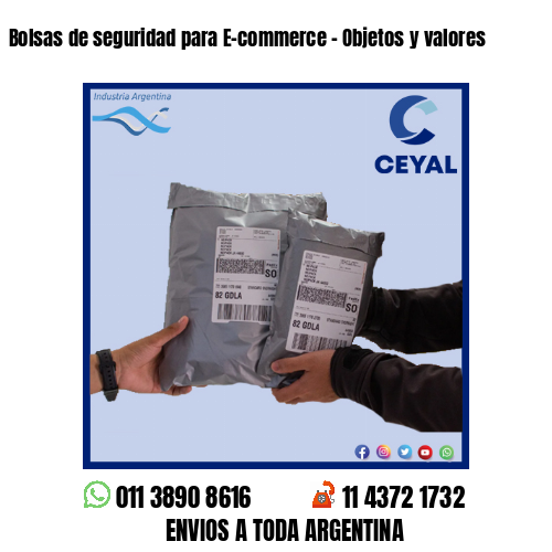 Bolsas de seguridad para E-commerce – Objetos y valores