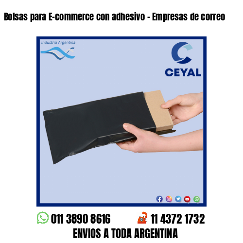Bolsas para E-commerce con adhesivo – Empresas de correo