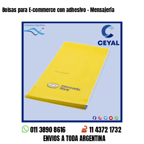Bolsas para E-commerce con adhesivo – Mensajería