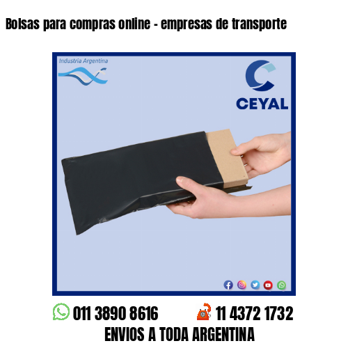 Bolsas para compras online – empresas de transporte