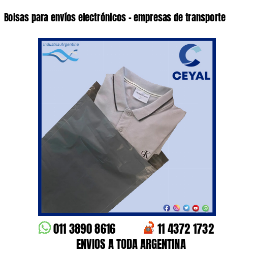 Bolsas para envíos electrónicos – empresas de transporte