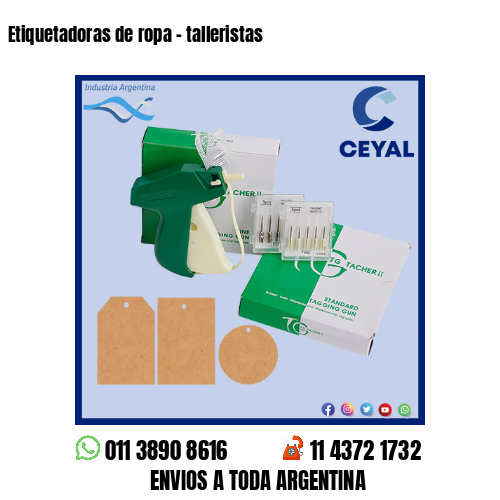 Etiquetadoras de ropa – talleristas