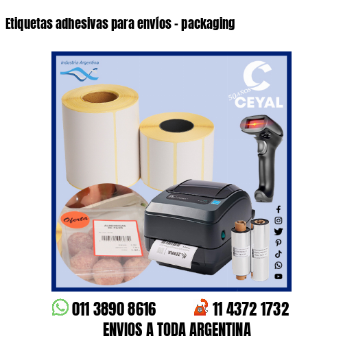 Etiquetas adhesivas para envíos – packaging