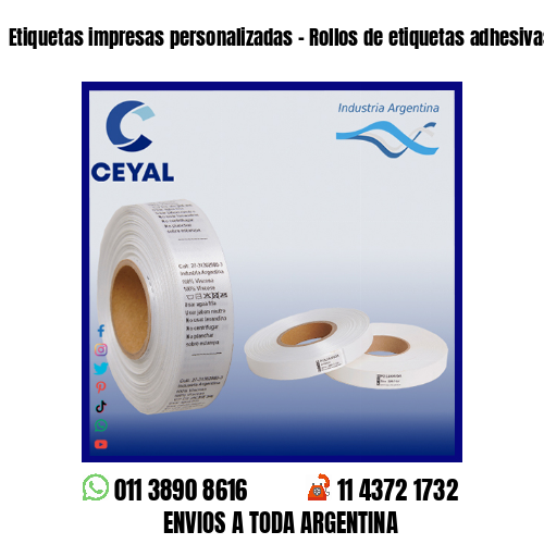 Etiquetas impresas personalizadas – Rollos de etiquetas adhesivas y poliamida