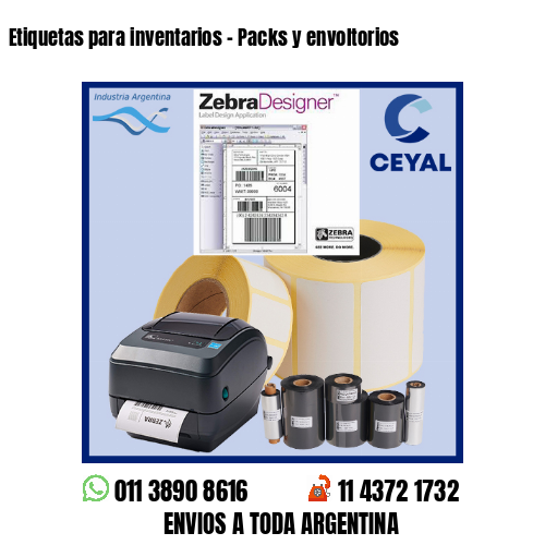 Etiquetas para inventarios – Packs y envoltorios