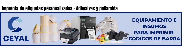 Imprenta de etiquetas personalizadas - Adhesivas y poliamida