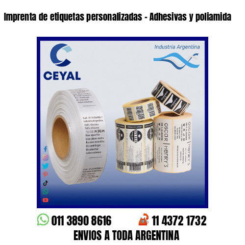 Imprenta de etiquetas personalizadas – Adhesivas y poliamida
