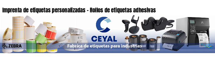 Imprenta de etiquetas personalizadas - Rollos de etiquetas adhesivas