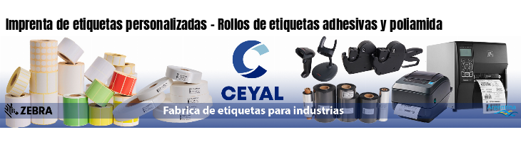 Imprenta de etiquetas personalizadas - Rollos de etiquetas adhesivas y poliamida