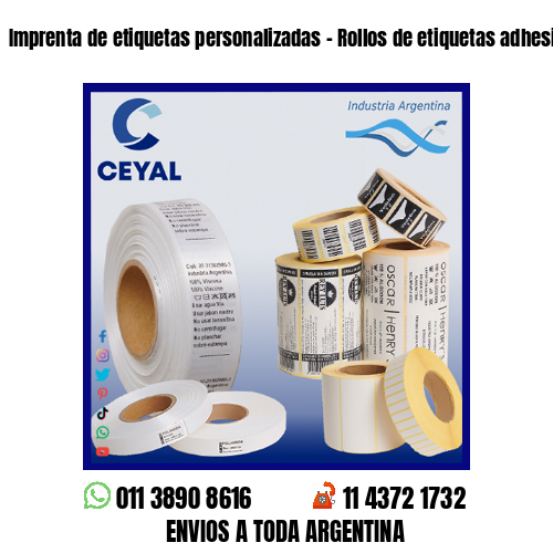 Imprenta de etiquetas personalizadas – Rollos de etiquetas adhesivas