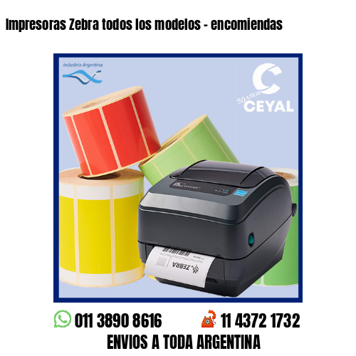 Impresoras Zebra todos los modelos – encomiendas