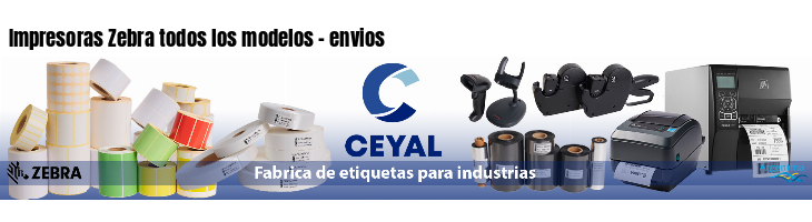 Impresoras Zebra todos los modelos - envios