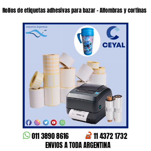 Rollos de etiquetas adhesivas para bazar – Alfombras y cortinas