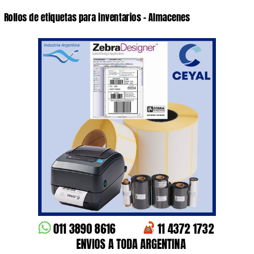 Rollos de etiquetas para inventarios – Almacenes