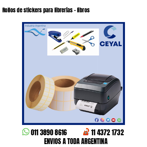 Rollos de stickers para librerías – libros
