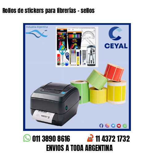 Rollos de stickers para librerías – sellos