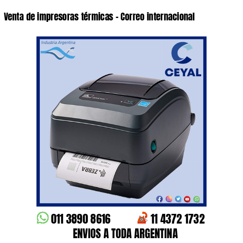 Venta de impresoras térmicas – Correo internacional