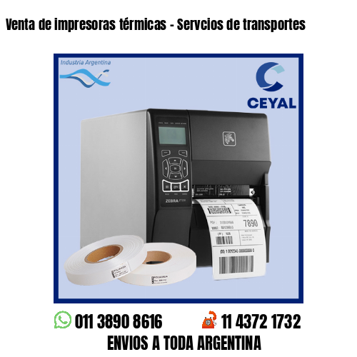 Venta de impresoras térmicas – Servcios de transportes