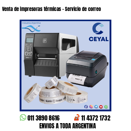 Venta de impresoras térmicas – Servicio de correo