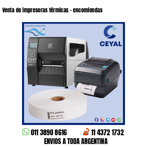 Venta de impresoras térmicas – encomiendas