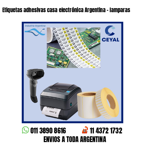 Etiquetas adhesivas casa electrónica Argentina – lamparas