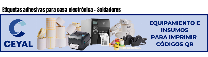 Etiquetas adhesivas para casa electrónica - Soldadores 
